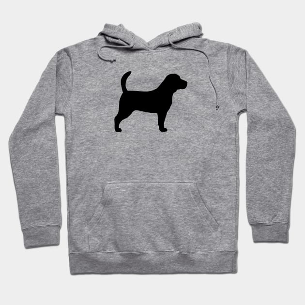Beagle Silhouette Hoodie by Coffee Squirrel